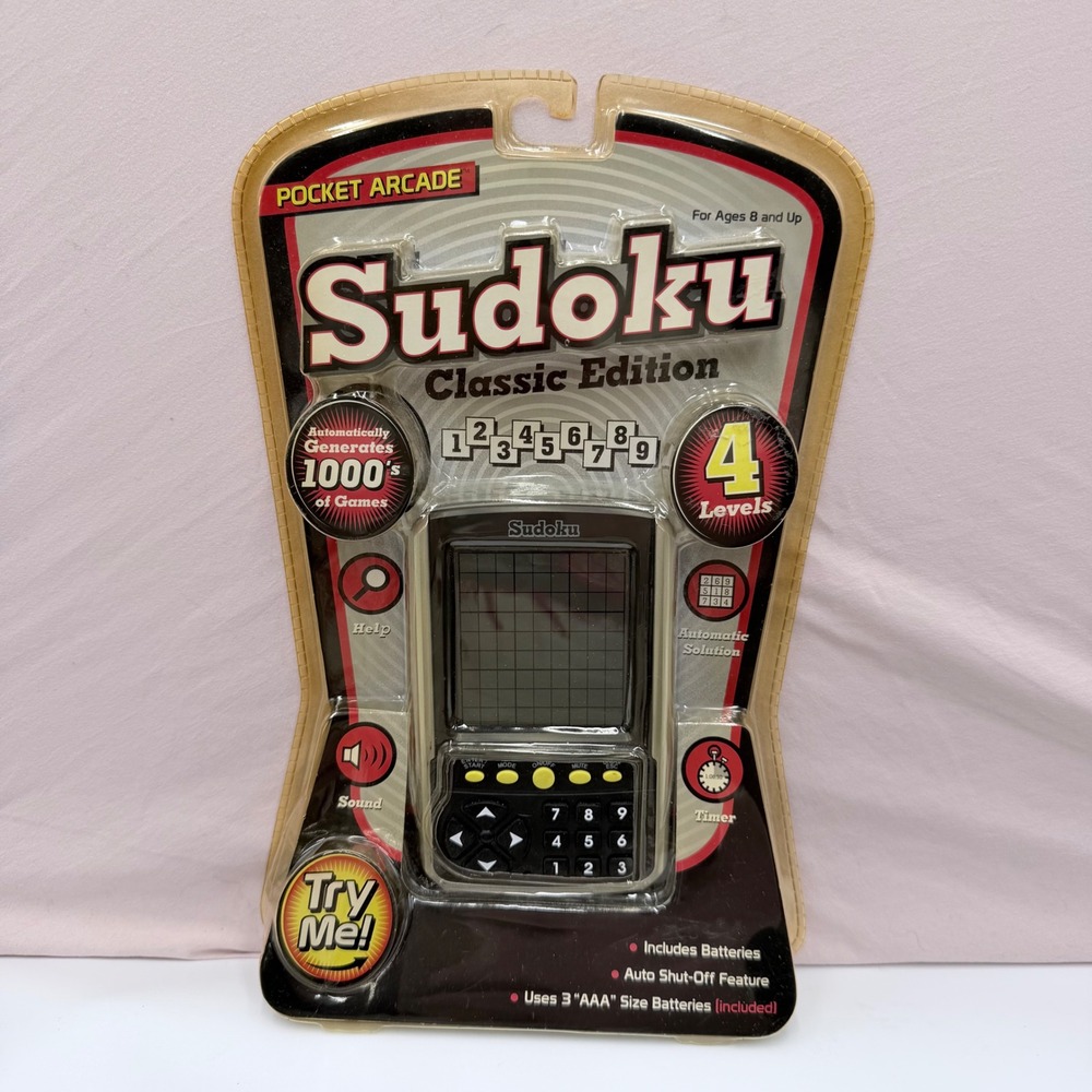 Westminster Pocket Arcade Sudoku Classic Edition Handheld Electronic Game 0283